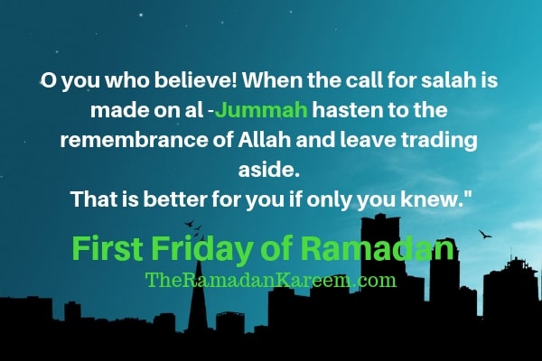 First Friday of Ramadan quotes 2019 images