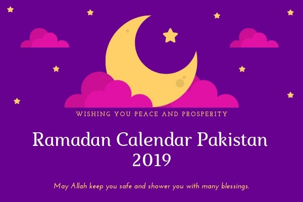 Pakistan Ramadan Calendar and Time table with Prayer timing and Fasting time