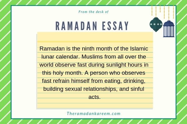 importance essay on ramadan in english