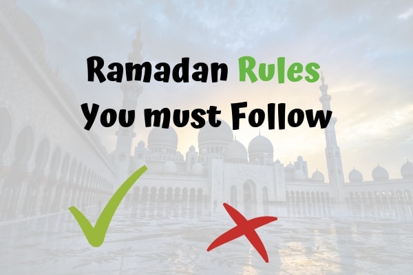 List* Ramadan Rules for Fasting, Kissing, Relationship, Period [2022]