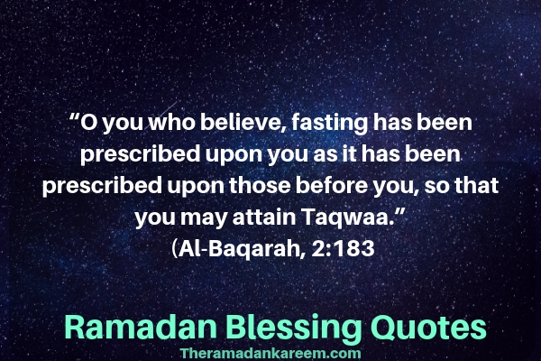 Happy Ramadan blessings quotes from quran surah