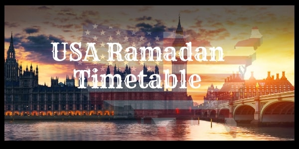 Ramadan 2021 Calendar Usa USA Ramadan Calendar   Fasting Times & Prayer Time [2021] ☪️
