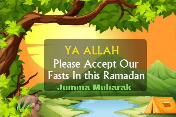 Happy Friday Image for Ramdan 2019 with Text