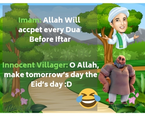 Funny Ramadan Mubrak jokes with images Villiage man joke