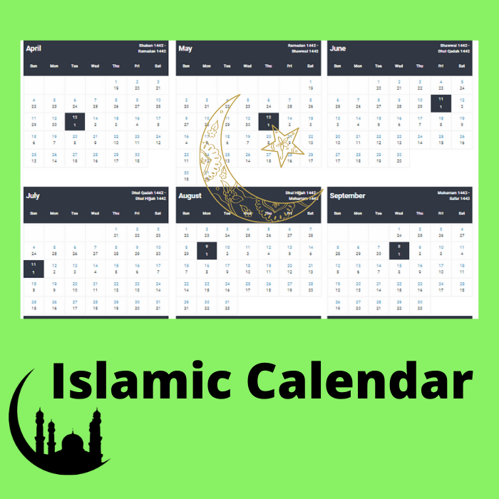 21 Islamic Calendar Hijri Calendar 1442 Pdf Download