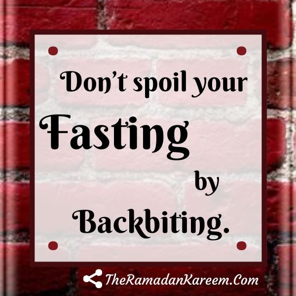Ramadan mubarak images on backbiting