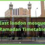 east london mosque ramadan timetable and calendar 2021