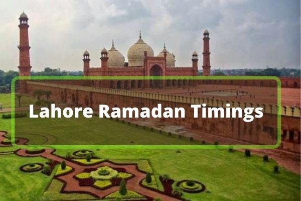 Ramadan timetable lahore 2021