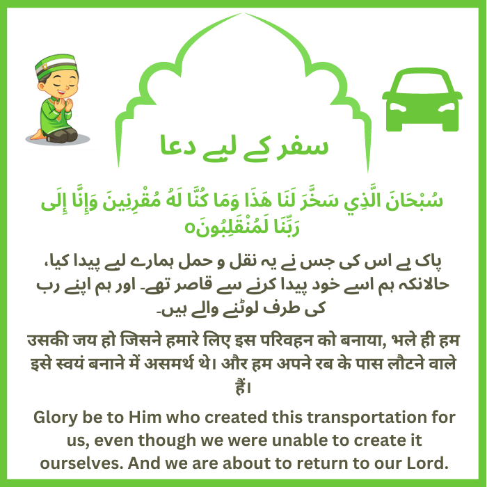 Dua for Travelling in Quran