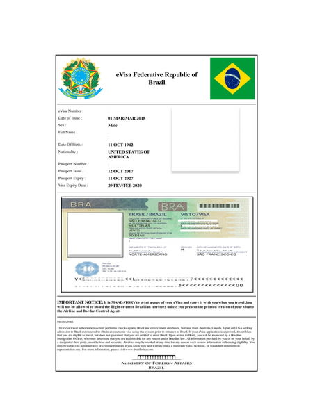 Brazil – Visa Requirements