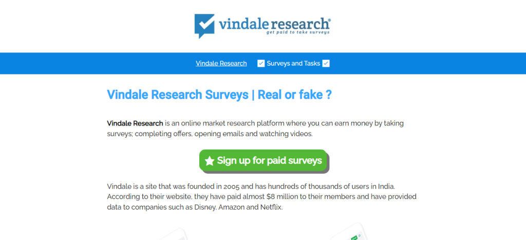 Best Websites & Apps For Online Earning By Watching Ads: vindale research